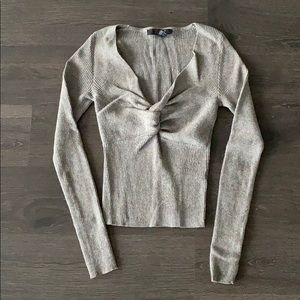 Grey Fitted Sweater